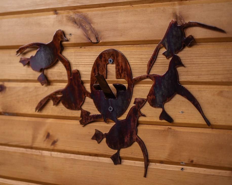 Duck scene Deer European skull mount