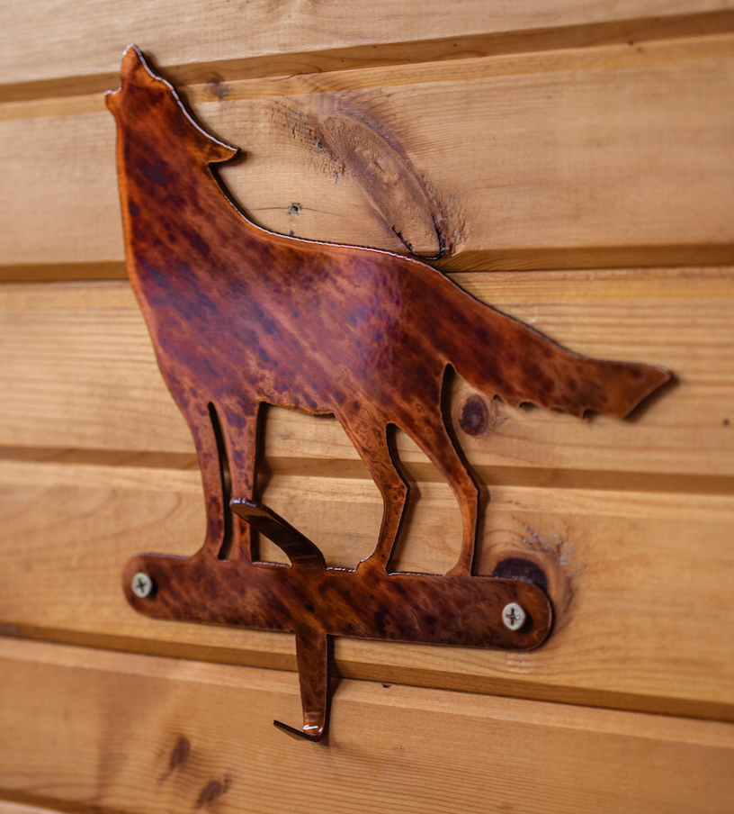 Coyote Pelt and Skull Hanger
