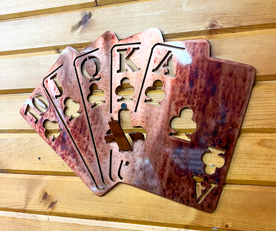 Deck of cards European Skull Mount Hanger